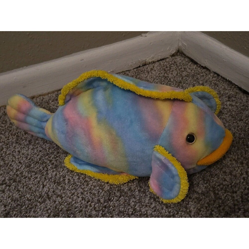Animal Alley Tropical Fish Rainbow Or Soft 15in Plush w/Neon Stripes Toys R Us